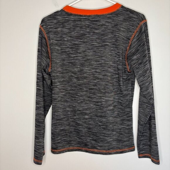 HARLEY DAVIDSON Performance Tee Boys 14/16 Grey Long Sleeve - Picture 2 of 4